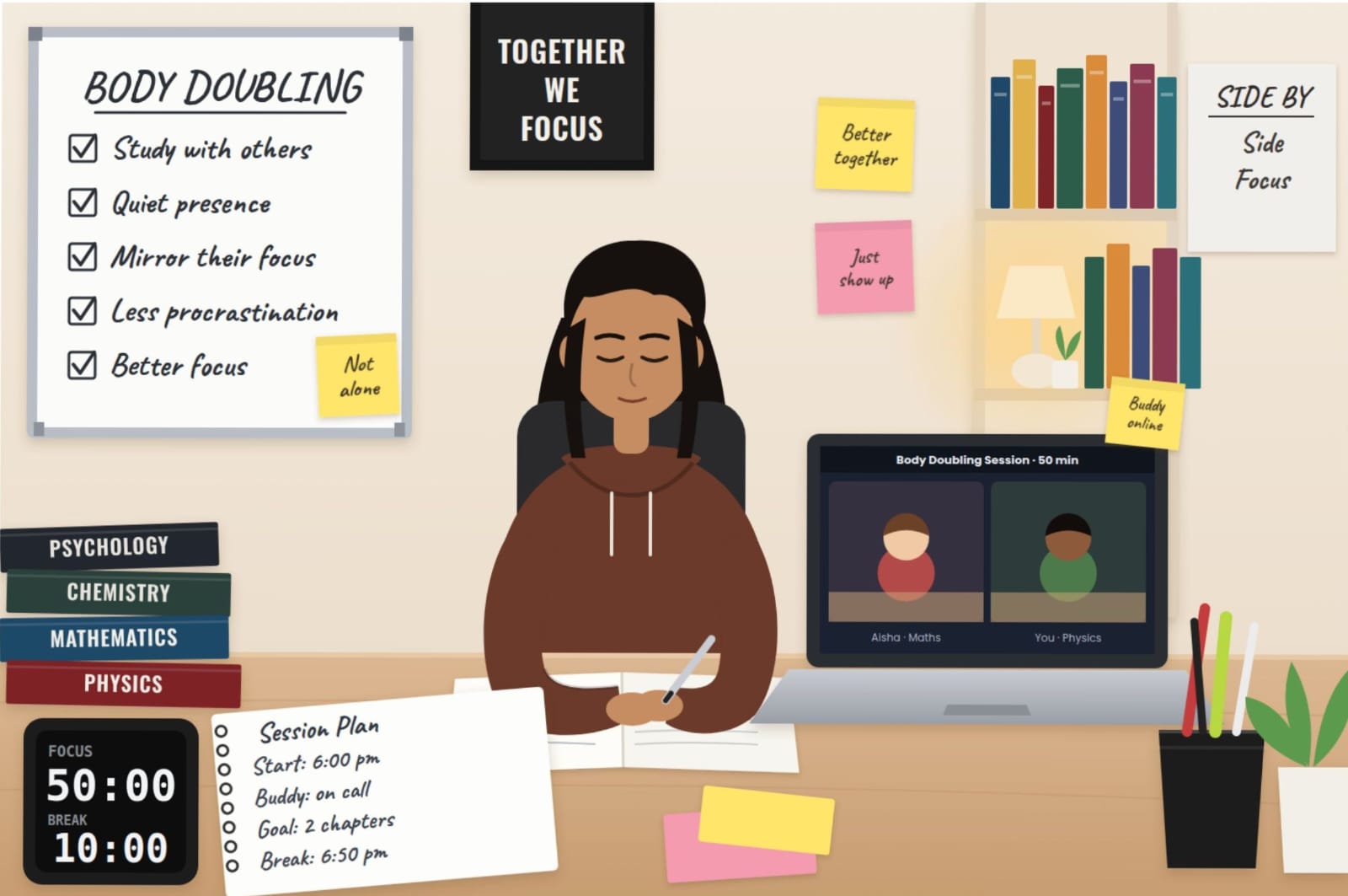 Body Doubling for Students: The Science Behind Studying Better With Others